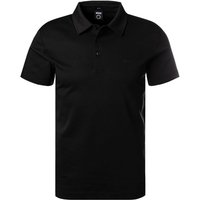 BOSS Black Herren Polo-Shirt schwarz Baumwoll-Jersey von BOSS Black