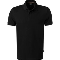 BOSS Black Herren Polo-Shirt schwarz Baumwoll-Piqué von BOSS Black