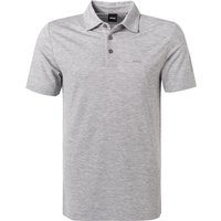 BOSS Black Herren Polo-Shirt grau Baumwoll-Jersey von BOSS Black