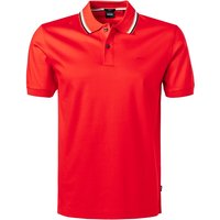 BOSS Black Herren Polo-Shirt rot Baumwoll-Jersey Slim Fit von BOSS Black