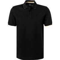 BOSS Black Herren Polo-Shirt schwarz Baumwoll-Piqué von BOSS Black