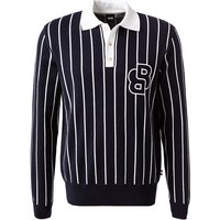BOSS Black Herren Pullover blau Gestreift von BOSS Black