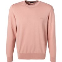 BOSS Black Herren Pullover rosa Baumwolle unifarben von BOSS Black