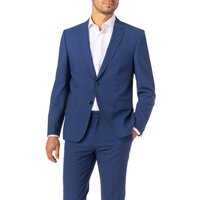 BOSS Black Herren Sakko blau Schurwolle Slim Fit von BOSS Black