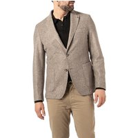 BOSS Black Herren Sakko beige Jersey meliert Slim Fit von BOSS Black