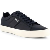 BOSS Black Herren Sneaker blau Glattleder von BOSS Black