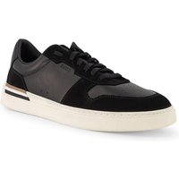 BOSS Black Herren Sneaker weiß Glattleder von BOSS Black