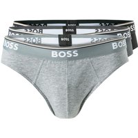 BOSS Black Herren Slips grau Baumwolle unifarben von BOSS Black