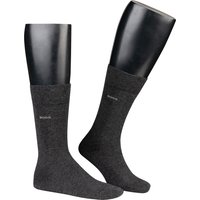 BOSS Black Herren Socken grau Baumwolle unifarben von BOSS Black