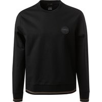 BOSS Black Herren Sweatshirt schwarz Baumwolle unifarben von BOSS Black