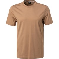 BOSS Black Herren T-Shirt beige Baumwolle von BOSS Black