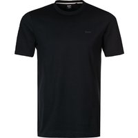 BOSS Black Herren T-Shirt blau Baumwolle von BOSS Black