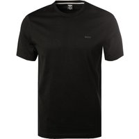 BOSS Black Herren T-Shirt schwarz Baumwolle von BOSS Black