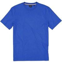 BOSS Black Herren T-Shirt blau Baumwolle von BOSS Black