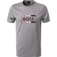 BOSS Black Herren T-Shirt grau meliert Slim Fit BOSS Black Herren T-Shirt grau meliert Slim Fit von BOSS Black