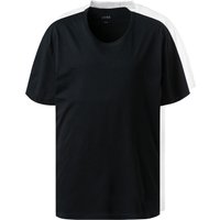 BOSS Black Herren T-Shirts schwarz Baumwolle unifarben von BOSS Black