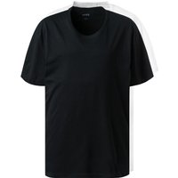 BOSS Black Herren T-Shirts schwarz Baumwolle unifarben von BOSS Black