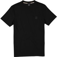 BOSS Black Herren T-Shirt schwarz Baumwolle von BOSS Black