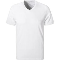BOSS Black Herren T-Shirts weiß Reine Baumwolle unifarben von BOSS Black