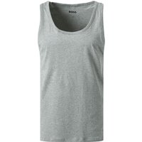 BOSS Black Herren Tanktops grau Baumwolle unifarben von BOSS Black