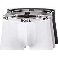 BOSS Black Herren Trunks grau Baumwolle & Mix unifarben von BOSS Black