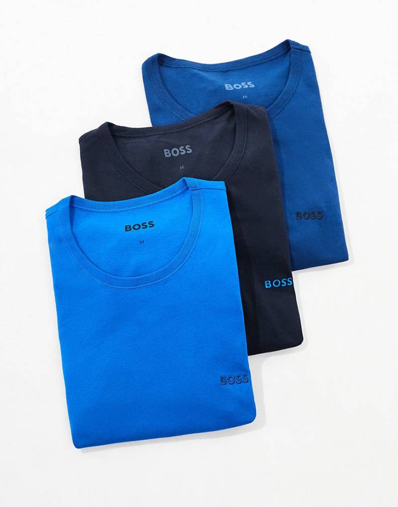 BOSS Bodywear - 3er-Pack T-Shirts in verschiedenen Farben-Bunt von BOSS Bodywear