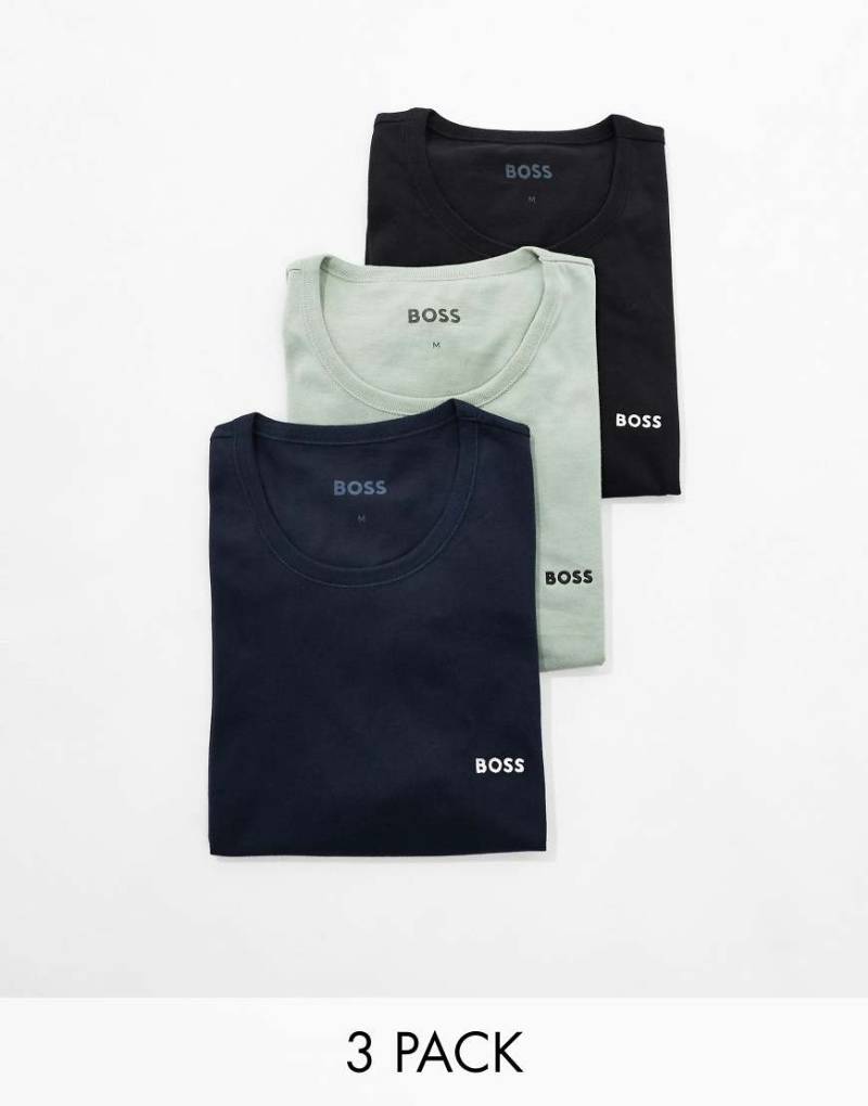 BOSS Bodywear - 3er-Pack T-Shirts in verschiedenen Farben-Bunt von BOSS Bodywear