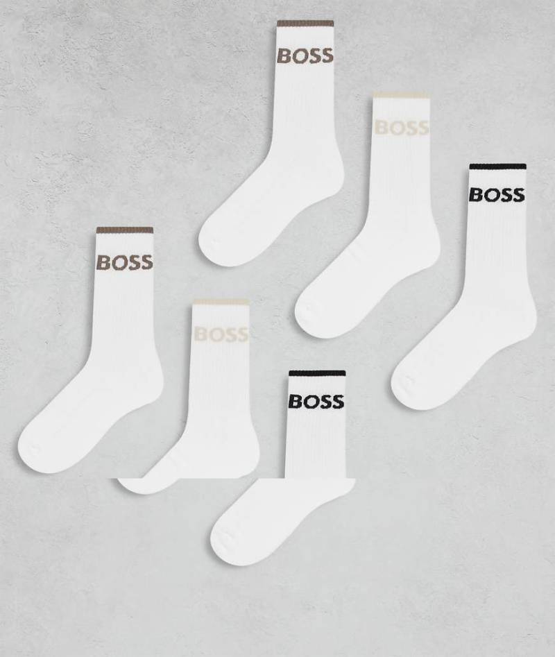 BOSS Bodywear - 6er-Pack Socken in Weiß von BOSS Bodywear