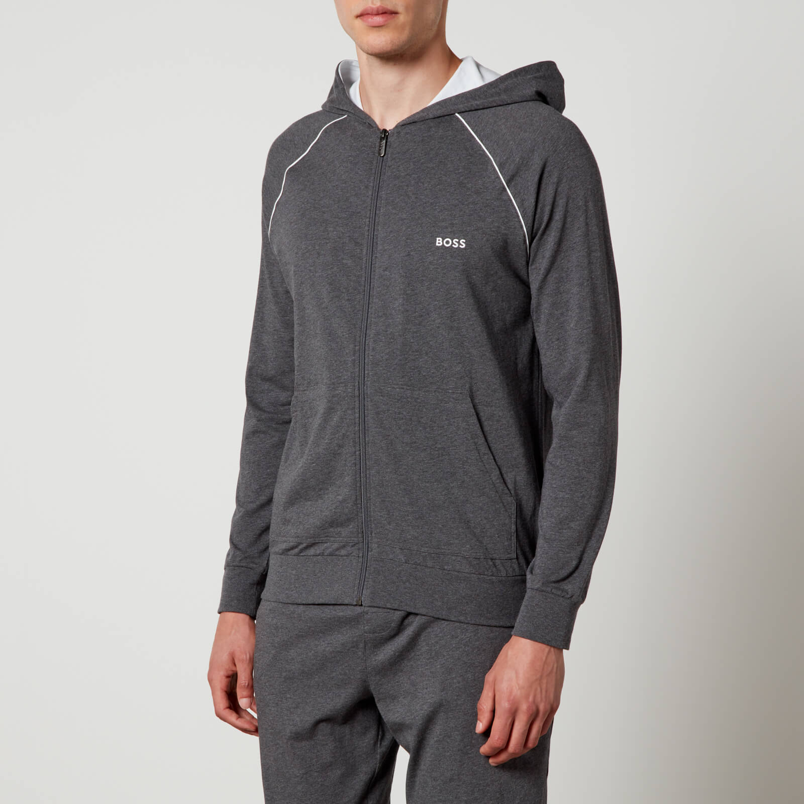 BOSS Bodywear Mix & Match Cotton-Blend Jersey Hoodie - S von BOSS Bodywear