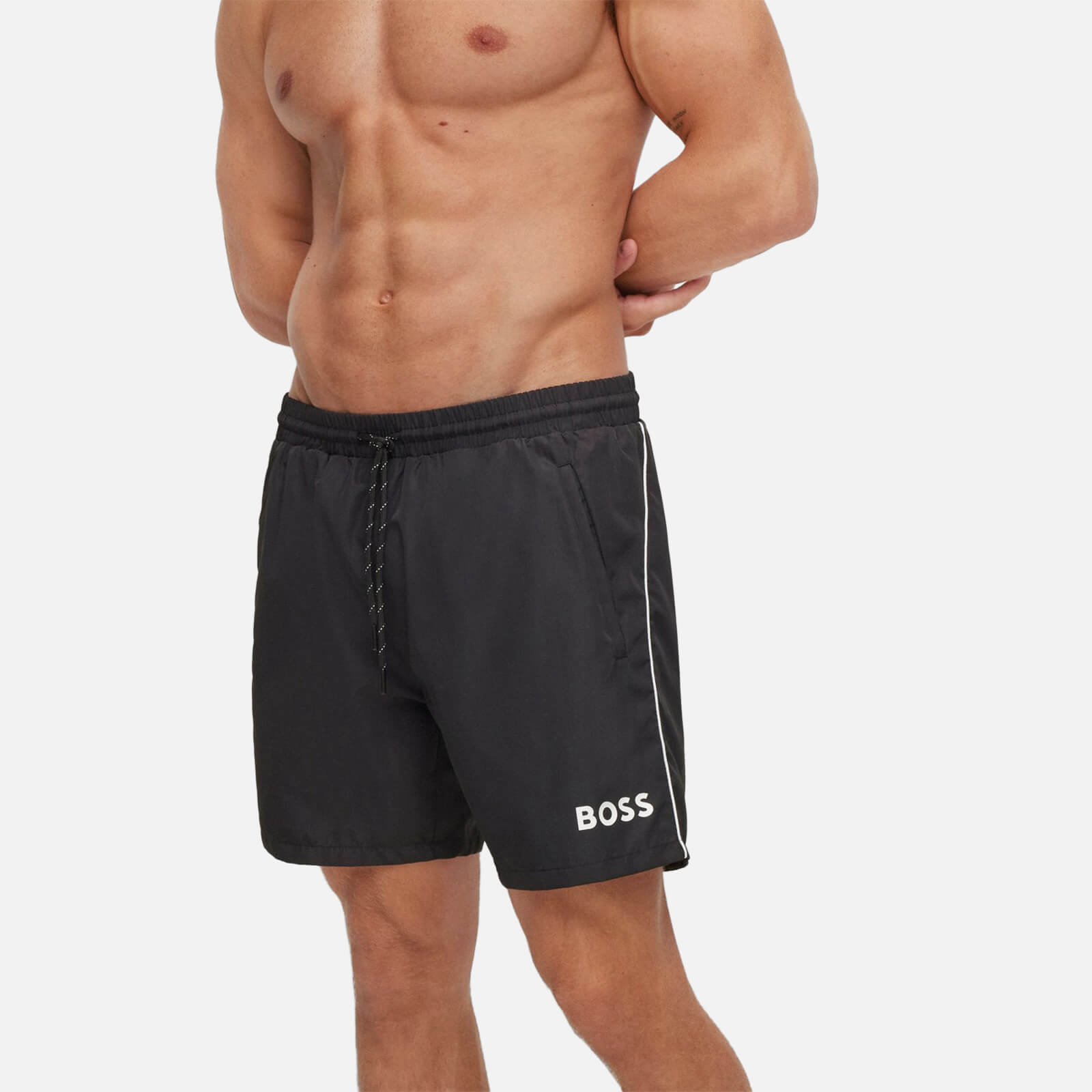 BOSS Bodywear Men's Starfish Swim Shorts - Black - M von BOSS Bodywear