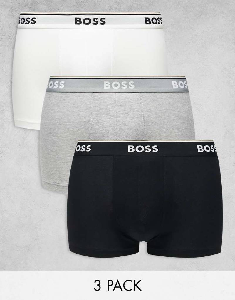 BOSS Bodywear - Power - 3er-Pack Unterhosen in verschiedenen Farben-Bunt von BOSS Bodywear
