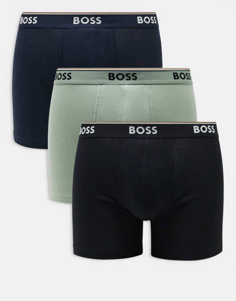 BOSS Bodywear - Power - Schwarze Boxershorts, 3er-Pack von BOSS Bodywear
