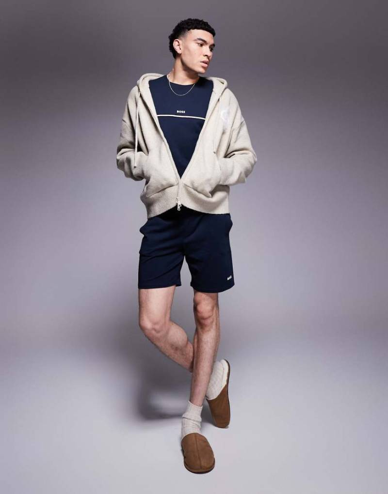 BOSS Bodywear - Unique - Shorts in Marineblau mit Logo, Kombiteil von BOSS Bodywear