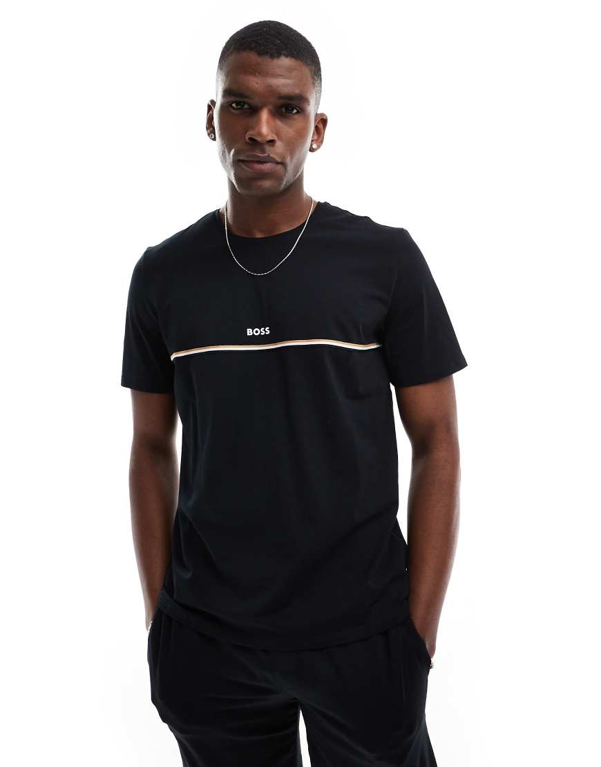 BOSS Bodywear - Unique - T-Shirt in Schwarz, Kombiteil von BOSS Bodywear
