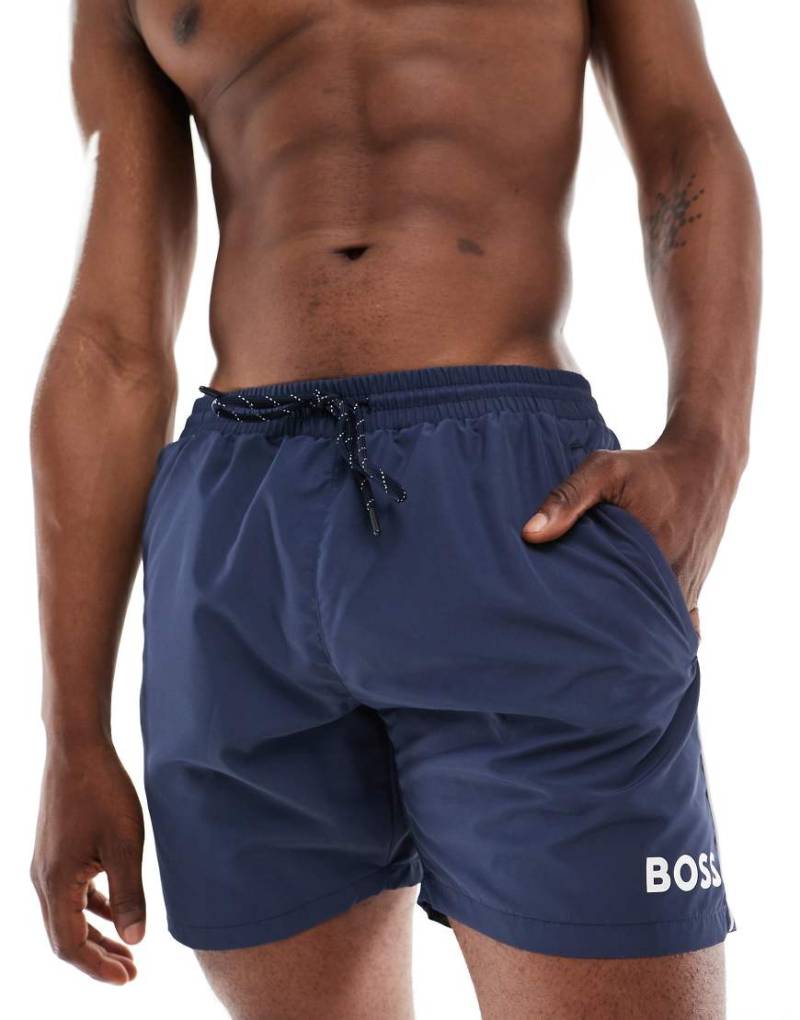 BOSS Swimwear - Starfish - Badeshorts in Marineblau von BOSS Bodywear