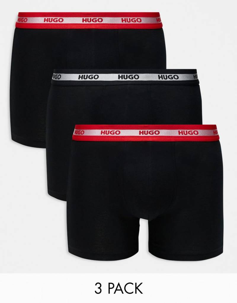 HUGO - Bodywear - 3er-Pack Boxershorts in Schwarz von BOSS Bodywear