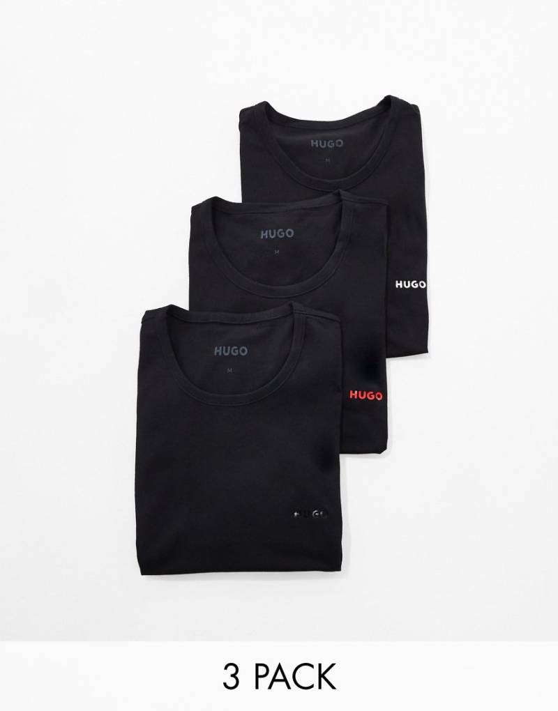 HUGO Bodywear - Schwarze T-Shirts im 3er-Set von BOSS Bodywear