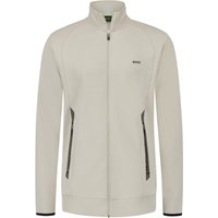 Boss Casual Sweatjacke mit gummierten Kontrastdetails von BOSS Casual