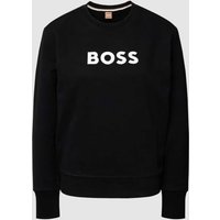 BOSS Orange Sweatshirt mit Label-Print Modell 'ELABOSS' in Black, Größe L von Boss Orange