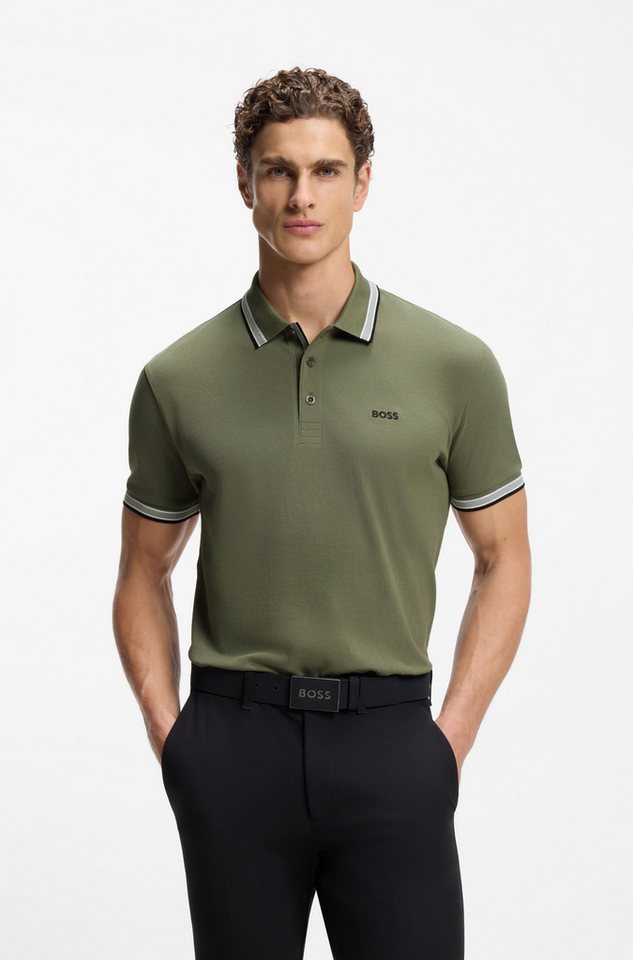 BOSS GREEN Poloshirt Paddy mit kontrastfarbenen Streifen am Kragen von BOSS GREEN