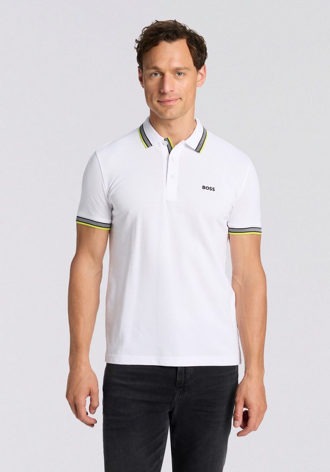 BOSS GREEN Poloshirt Paddy mit kontrastfarbenen Streifen am Kragen von BOSS GREEN