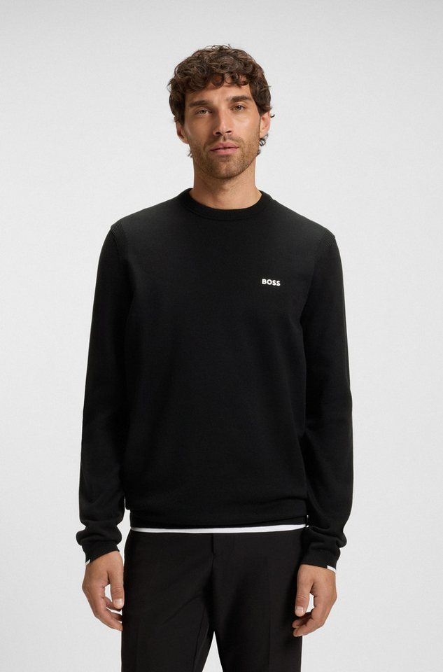 BOSS GREEN Rundhalspullover K Ever-X CN mit Logo-Schriftzug BOSS GREEN Rundhalspullover K Ever-X CN mit Logo-Schriftzug von BOSS GREEN