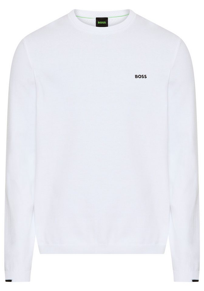 BOSS GREEN Rundhalspullover K Ever-X CN mit Logo-Schriftzug von BOSS GREEN