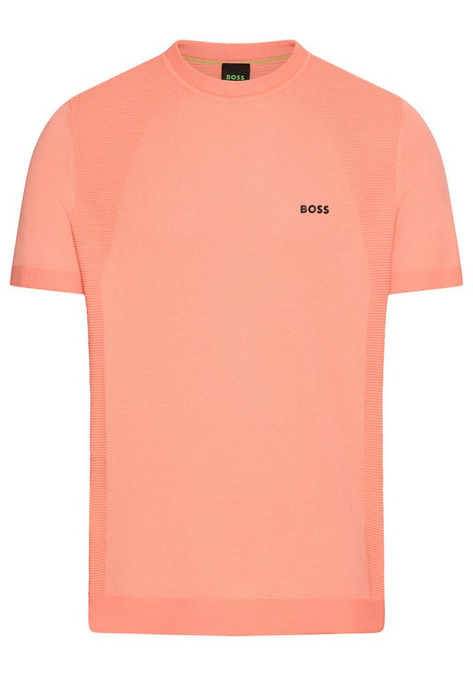 BOSS GREEN Rundhalspullover Momentum Lite T24 mit Strukturmix von BOSS GREEN