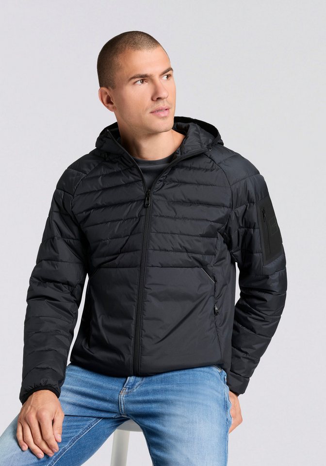 BOSS GREEN Steppjacke Kapuze, Regular Fit, reflektierende Details von BOSS GREEN