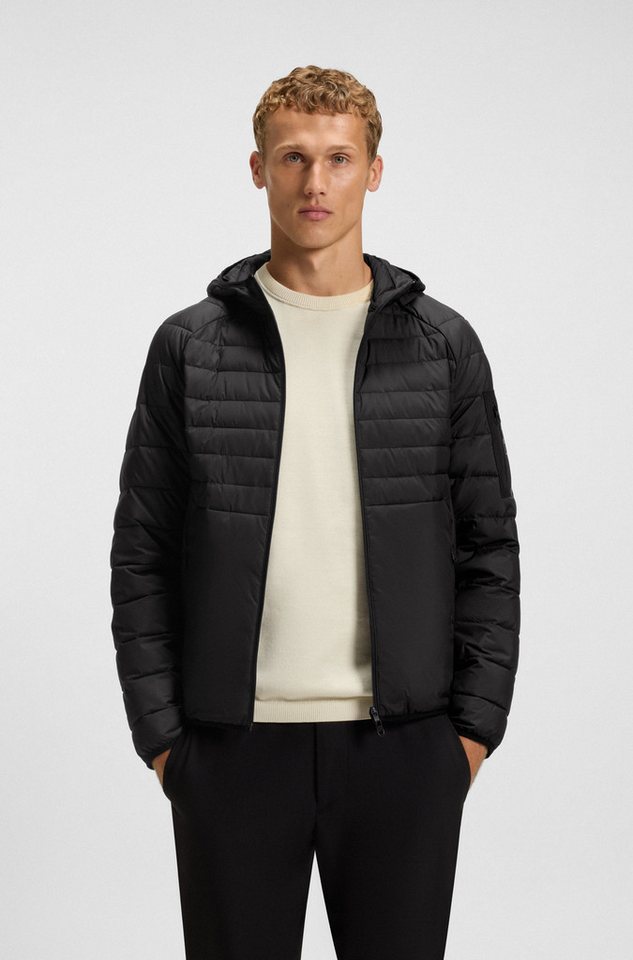 BOSS GREEN Steppjacke Kapuze, Regular Fit, reflektierende Details von BOSS GREEN