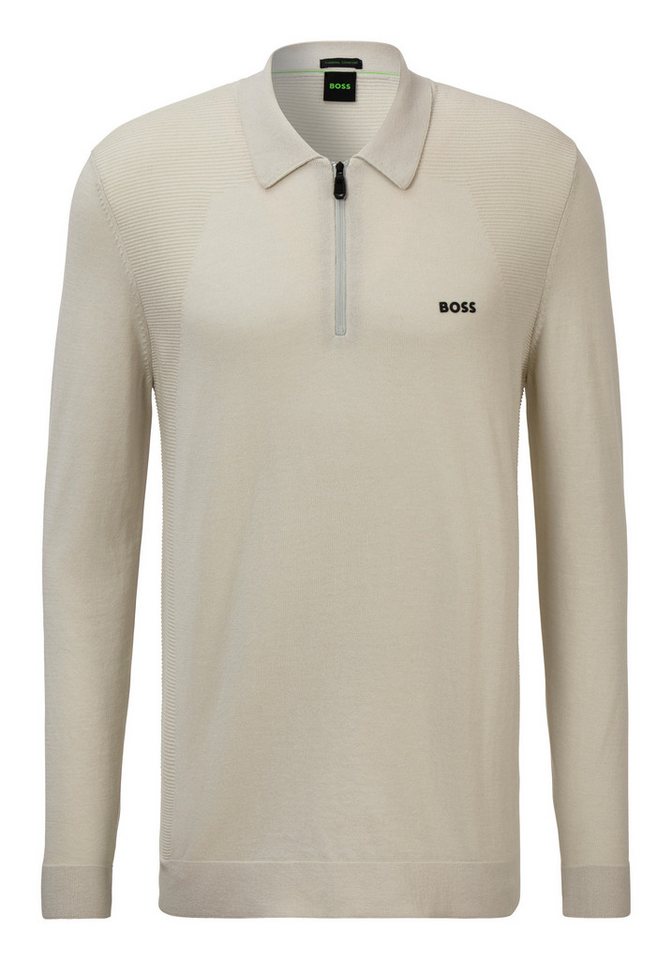 BOSS GREEN Strickpullover Momentum_Lite_PL24 mit Reißverschluss am Kragen von BOSS GREEN