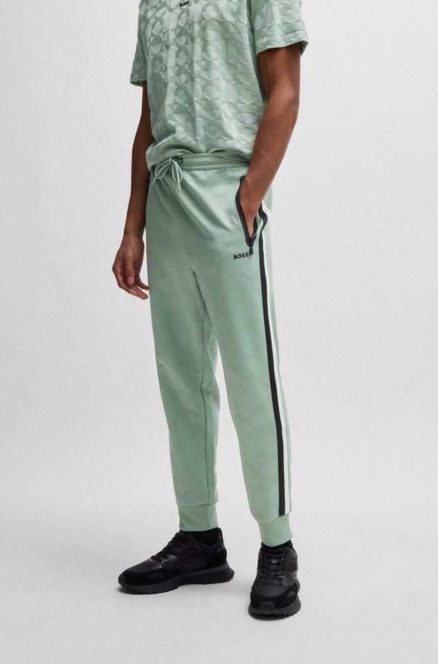 BOSS GREEN Sweathose Hover Striped C mit kontrastfarbigem Streifen von BOSS GREEN