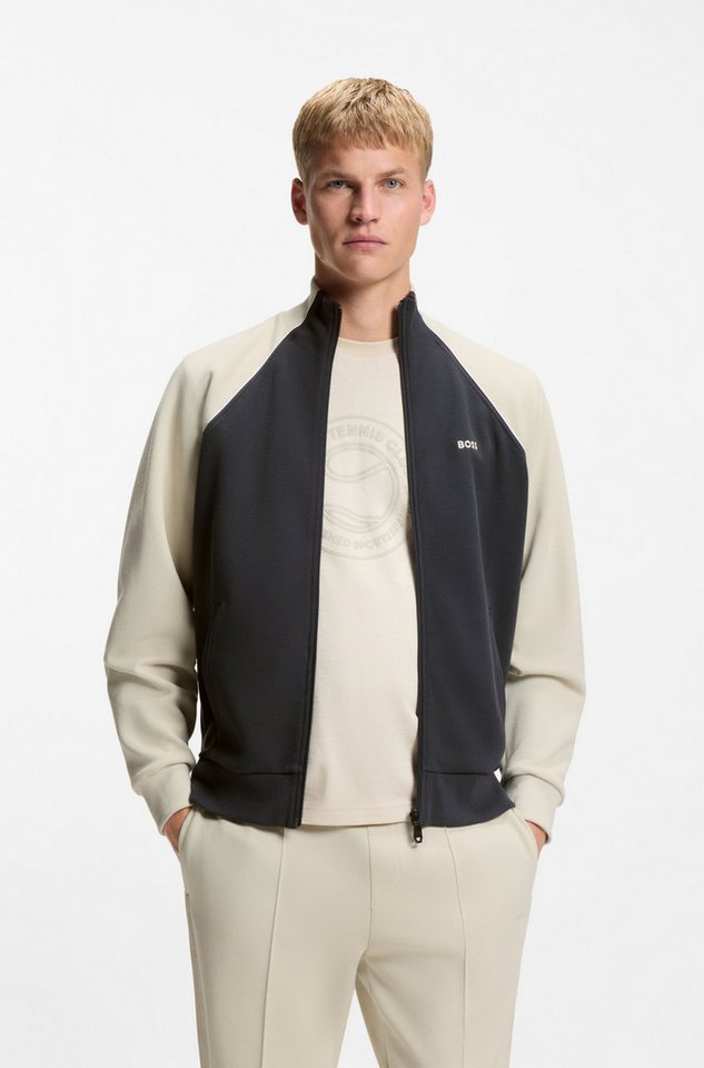 BOSS GREEN Sweatjacke Skaz mit Markenlabel von BOSS GREEN