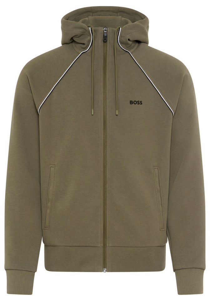 BOSS GREEN Sweatjacke mit Kapuze, Regular Fit, Eingrifftaschen von BOSS GREEN